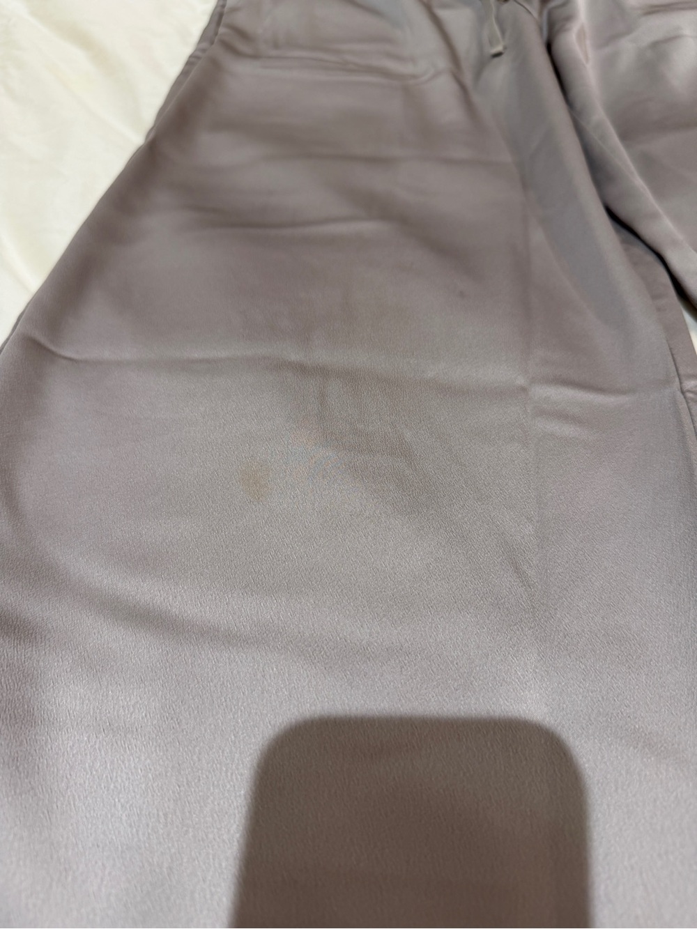 Uniqlo Satin Easy Pants - Grey - XS - Picture 5 of 8